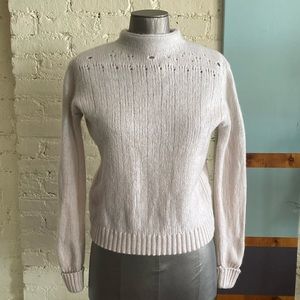 Inhabit 100% cashmere funnel mock neck sweater size small